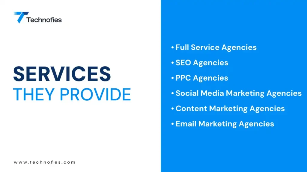 services that digital marketing agencies provide