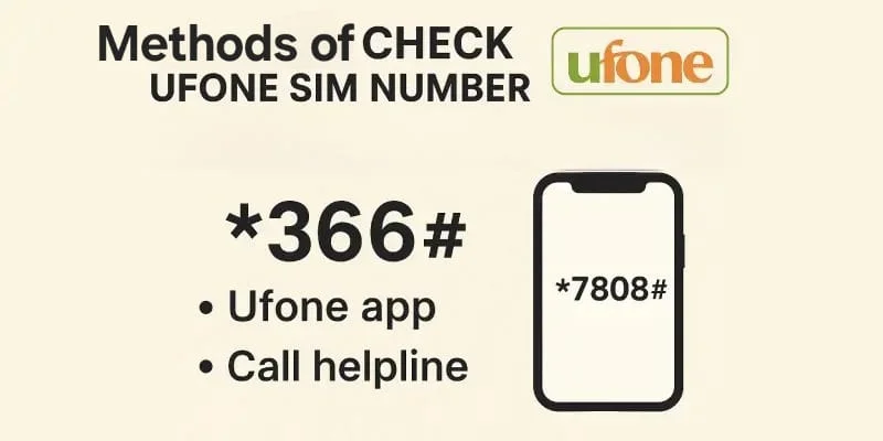 how to check ufone number 